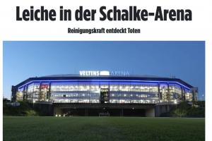 图片报：沙尔克球场厕所发现一具尸体，65岁老人疑似突发疾病去世