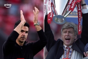 阿尔特塔带领阿森纳单赛季取胜39场，追平温格创造的队史纪录