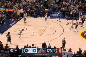 笑死！约基奇还剩30多秒不打了 假装给对手还被抢个争球 失误+1