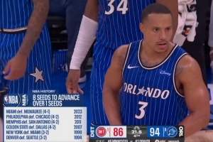 历史第7次黑八要来啦？魔术3-1领先活塞 上次黑八是23年热火！